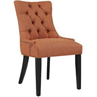 Modway Regent Tufted Fabric Dining Chair - Orange-Tufted Dining Chair