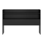 Nexera Hunter Bookcase Headboard - Queen Size - Black-Efficient Storage: Seamlessly integrates practicality and modern design