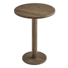 Modway Neo 31" Round Indoor/Outdoor Patio Wood Bar Table - Cocoa Brown-Solid Acacia Wood