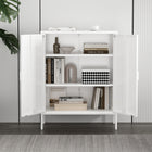 Manhattan Comfort Naomi 31.5" Modern Accent Cabinet - White-Clean Lines and a Minimalist Silhouette, Perfect for Contemporary and Transitional Spaces