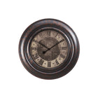 Monarch Specialties Clocks 30" Round Oversized Wall Clock - Brown -Large oversized, 30" round wall clock in a trendy rustic brown finish with a transitional style suitable for any home decors
