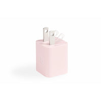 LOGiiX Vibrance Power Cube 30W USB-C Wall Charger - Blush-Compact & colourful Vibrance Power Cube Mini charges smartphones up to 3x faster
