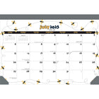 BrownTrout 2026 18-Month Monthly Desk Pad Calendar - Busy Bees - 14" x 10"-Expanded Grid Size - New, enlarged design makes monthly grids even more spacious and useful than ever