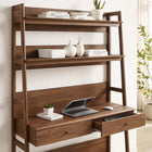 Modway Bixby 49" Office Desk - Walnut-Full-Extension Drawers