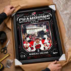 Frameworth Carolina Hurricanes 2026 Stanley Cup Champions Nikolaj Ehlers PhotoGlass Facsimile Signature Edition - 18" W x 22" H-Frameworth quality: Made in Canada by Frameworth Sports Marketing, established 1992, producing officially licensed sports memorabilia
