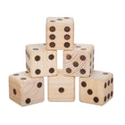 Triumph Big Roller Wooden Lawn Dice - Brown/Black-TWO SCOREBOARDS - Score your rolls on the two dry-erase scoreboards that come with attaching markers