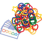 Teacher Created Resources Linking Shapes - Set of 55-This collection of 50 linking shapes includes five distinct shapes (square, circle, heart, triangle, and star) in five bright colors
