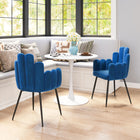 Zuo Noosa Dining Chair - Navy Blue - Set of 2-Dimensions: 22.0" L x 22.0" W x 34.3" H