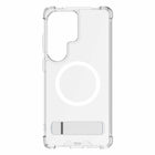Blu Element Dropzone Rugged Kickstand Cell Phone Case with Magnets for Galaxy S26 Ultra - Clear-Reinforced AirPockets shock-absorbing corners