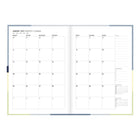 Letts of London 2027 Gradient Weekly/Monthly Week-to-View Planner - 8-1/4" x 5-7/8" Assorted - Multilingual-Elastic closure with pen loop