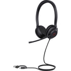 Yealink UH35 Dual UC USB-C/USB-A Wired Headset - UC-Noise-canceling microphones and passive noise cancellation