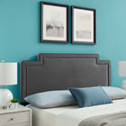 Modway Transfix Performance Velvet Full/Queen Headboard - Charcoal-Assembly Required