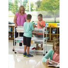 Copernicus STEM Storage Cart - Clear-2" locking casters