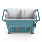 Permasteel 80 qt Furniture Style Patio Cooler with Divider - Teal-Extended cooling power keeps drinks chilled for up to 36 hours