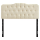 Modway Annabel Premium Linen Blend King Headboard - Linen-Dense Foam Padded Headboard
