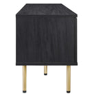 Modway Cambria 60" TV Stand - Black-Sliding Doors
