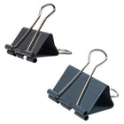 JAM Paper Colourful Binder Clips Assortment - Medium & Large - Grey - 27 Pack-Binder clips' strong hold keeps stacks of loose paper securely fastened together, without the risk of slipping or falling out