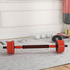 Soozier 44 lb 4-in-1 Weight Dumbbell Set - Barbell Kettlebell Push Up Stand - Red-Add or lower the weight, ensuring a comfortable workout 