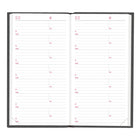 Brownline 2026 Traditional Daily Pocket Planner - 6" x 3-1/8" - Assorted Colours - English-Assorted colours include Cool grey, Indigo, Grape and Red Colour choice not available for online orders