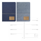 Letts of London 2027 Denim Weekly/Monthly Planner with Sewn Binding and Fabric Cover - 8-1/4" x 5-7/8"- Assorted - Multilingual-12-Month: January 2027 to December 2027