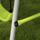 Outsunny Swing Set for Kids - Heavy Duty A-Frame Metal Swing Frame - Green-A wonderful gift for kids to promote their overall well-being 