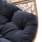 Modway Encase Outdoor Patio Rattan Swing Chair - Cappuccino Navy-9