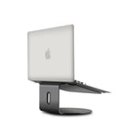ShoppingAll Ergonomic Laptop Stand with 360-Degree Swivel Base for Laptops Up to 17" - Grey-The slim compact stand is designed with human ergonomics in mind to elevate your laptop and prevents you from hunching over your screen