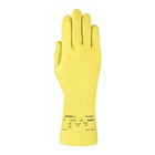 Ansell AlphaTec 87-297 Natural Rubber Latex Gloves - X-Large - Yellow - 2 Pack-General purpose, latex