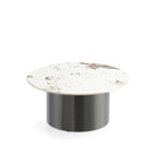 Manhattan Comfort Alondra Modern Glam Coffee and End Table - Black - Set of 2-Classy Sleek Design to Enhance your Living Environment