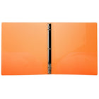 JAM Paper Plastic 3 Ring Binder, 0.75 inch, Glass Twill Orange, 4 Pack (750T1org)-5
