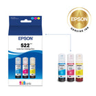 Epson T522 Ink Bottle - Standard Capacity - Colour Combo-Save up to 80 percent with low-cost replacement ink bottles vs. ink cartridges