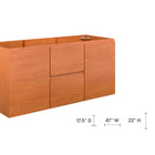 Modway Scenic 48" Single Sink Compatible Bathroom Vanity Cabinet - Cherry/Walnut-Full-Extension Drawers