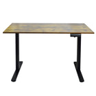 Ezywork 48" Electric Height Adjustable Standing Desk - Black Frame/Dark Walnut Table Top-Desktop Size: 47.2"W x 23.6"D (120cm x 60cm)