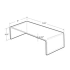 Azar Acrylic Laptop Stand - 15.25" x 8" - Clear-Made of premium acrylic
