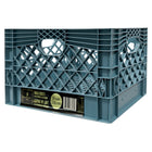 Modern Homes Milk Crate - 24 qt - Calypso Blue-Spacious and stackable — perfect for maximizing storage