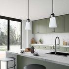 Modway Aspire Pendant Light - White/Bronze-Ceiling Canopy With Swivel Adaptor