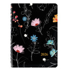 Blueline 2026 Dramatic Floral Weekly/Monthly Planner with Printed Cover - 8'' x 5'' - Bilingual-Weekly planner with ruled space for each day of the week
