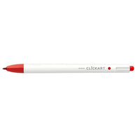 Zebra ClickArt Retractable Marker Pen - Red-Perfect for journaling, colour coding, drawing, and everyday writing.