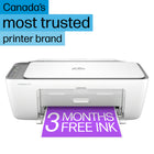 HP DeskJet 2855e Wireless All-in-One Colour Inkjet Printer, Scanner, Copier with 3 months of free ink-Stay connected with our most reliable Wi-Fi, which automatically detects and resolves connection issues