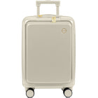 Champs Onyx Carry-on Luggage - Ivory-Unparalleled design. A seamless fusion of contemporary design and a luxurious leather-inspired finish. Timeless and sophisticated