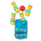 Melissa & Doug Sunny Patch Giddy Buggy Bowling Action Game - 6 Bug Pins, 1 Plastic Ball-Encourages hand-eye coordination and beginning counting skills