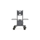 Bretford Cordless Explorer 32-75" Display Cart with 1024Wh 24V Lithium Battery - Storm Blue-Provides a worry-free experience with VESA mounting pattern (100mm x 100mm to 400mm x 400mm) and allows for 0-10 degree tilt