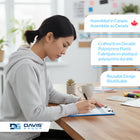 Davis Group Plastic Clipboards - Letter Size - 9" W x 12" H - Smoke - 6 Pack-Retractable hanging loop lets you hang clipboard