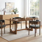 Modway Ashcroft Rectangular Dining Table - 69" - Walnut-Wood Veneer Tabletop