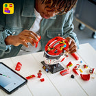 LEGO Editions Formula 1 Scuderia Ferrari HP Helmet - Charles Leclerc-Track your progress and rotate your creation in the LEGO Builder app