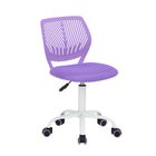 Homy Casa Teen Task Chair - Purple-Pneumatic seat-height adjustment from 16.6" to 21.3"