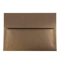 JAM Paper A7 Metallic Invitation Envelopes - 5.25" x 7.25" - Stardream Bronze - 25 Pack -Colour: Stardream Bronze