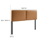 Modway Lindee Vegan Leather Full Headboard - Tan-7