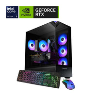 iBUYPOWER Gaming Desktop PC - Intel Core Ultra 5 225F - NVIDIA GeForce RTX 5060 - 1 TB SSD - 16 GB DDR5 - Windows 11 Home-Element 9 PC Case