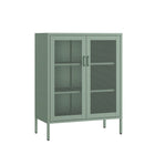 Manhattan Comfort Amelia 31.5" Modern Accent Cabinet - Green-Crafted with High Quality Steel to Ensure Long Lasting Use